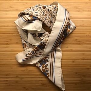 VINTAGE Olivia Rosselli Roma Floral Square Scarf